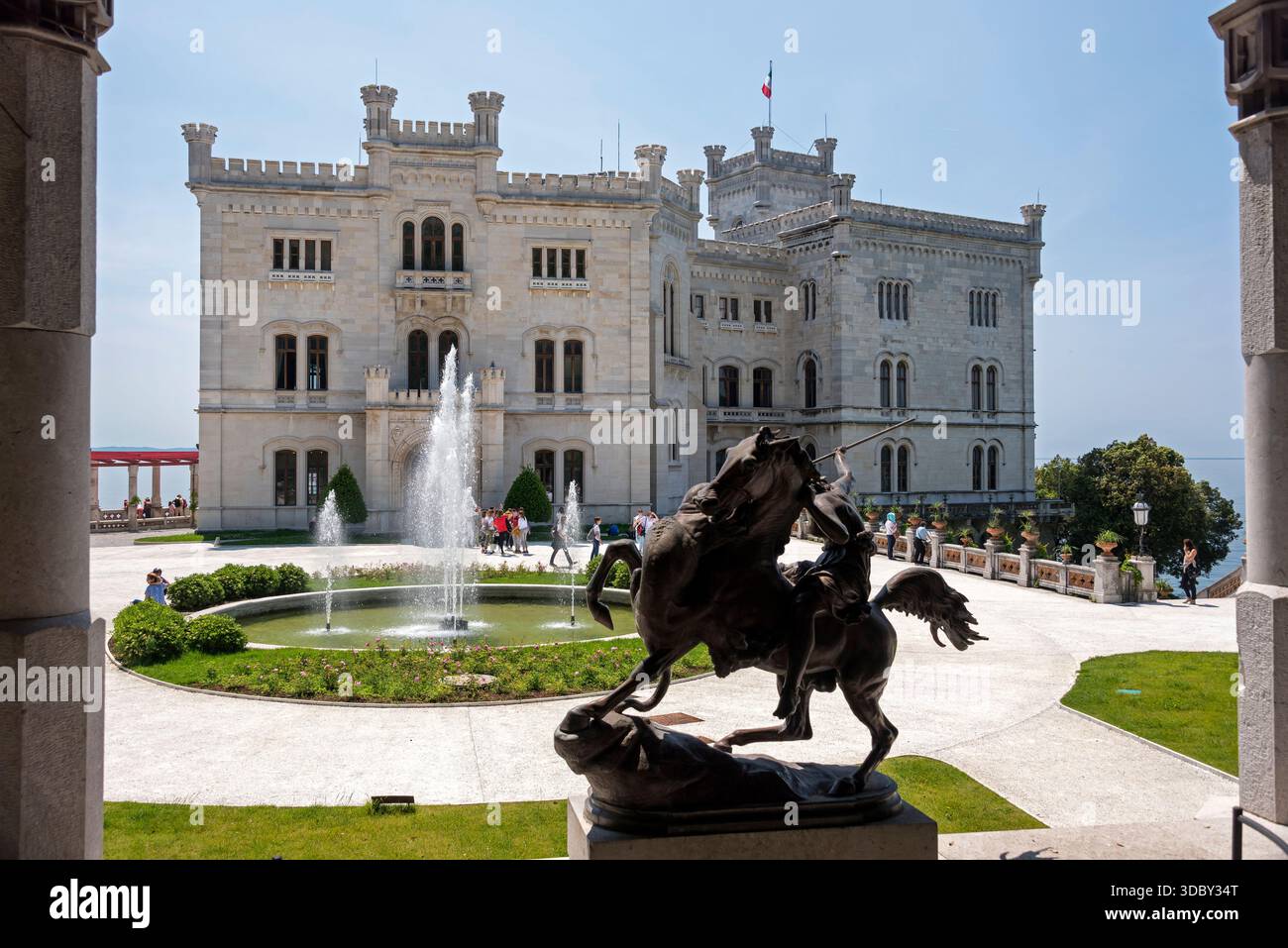 Château de Miramar, Trieste, Italie Banque D'Images