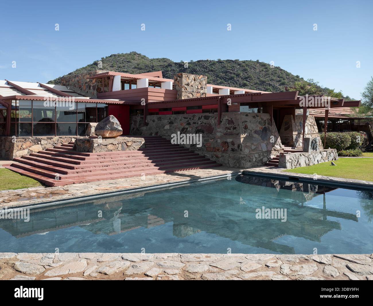 Taliesin West, emplacement : Scottsdale AZ, architecte : Frank Lloyd Wright Banque D'Images