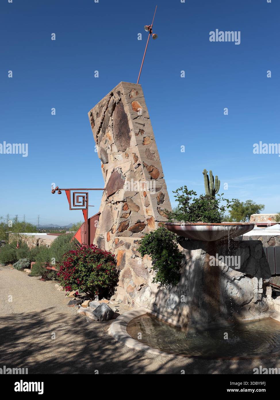 Taliesin West, emplacement : Scottsdale AZ, architecte : Frank Lloyd Wright Banque D'Images