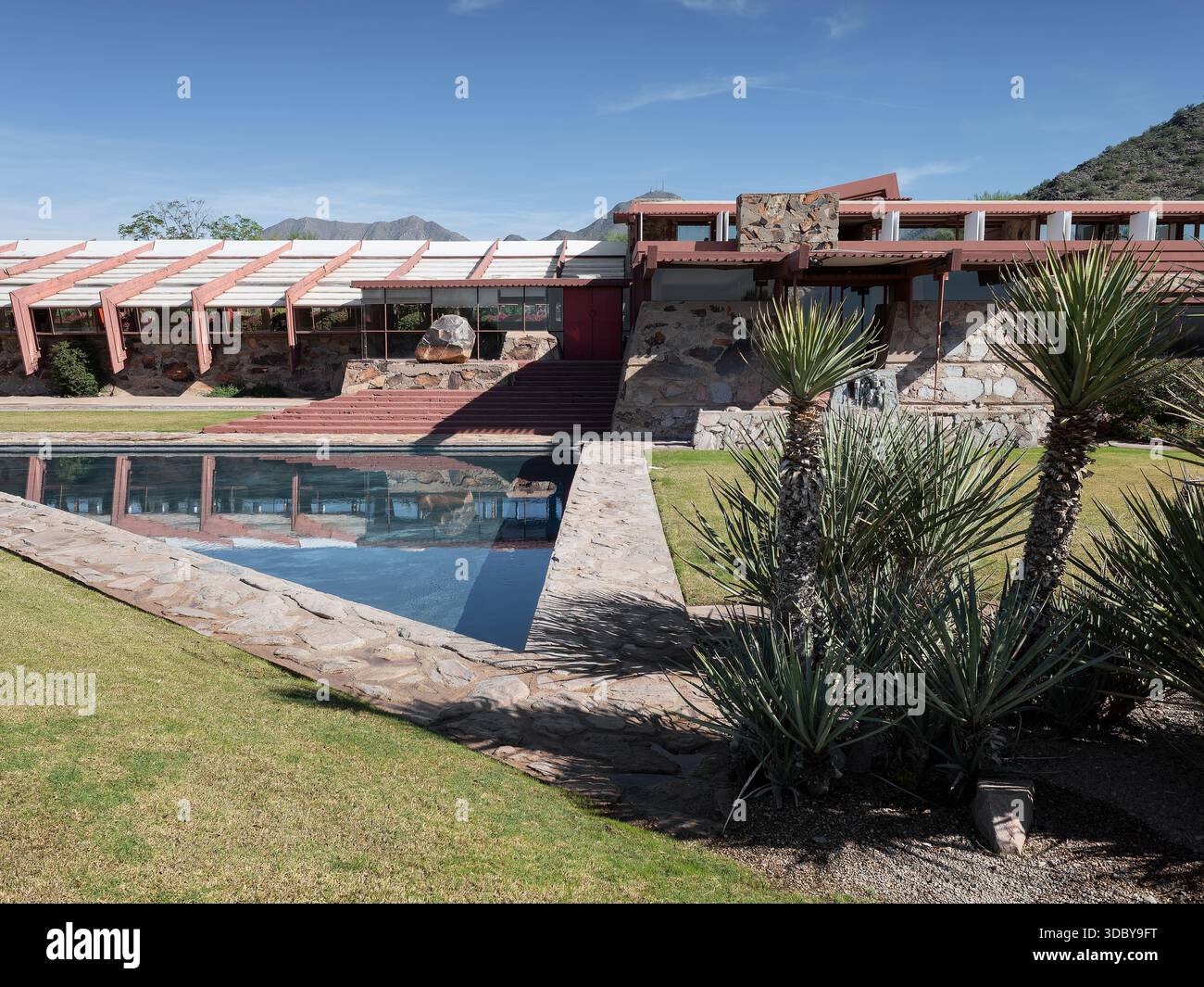 Taliesin West, emplacement : Scottsdale AZ, architecte : Frank Lloyd Wright Banque D'Images