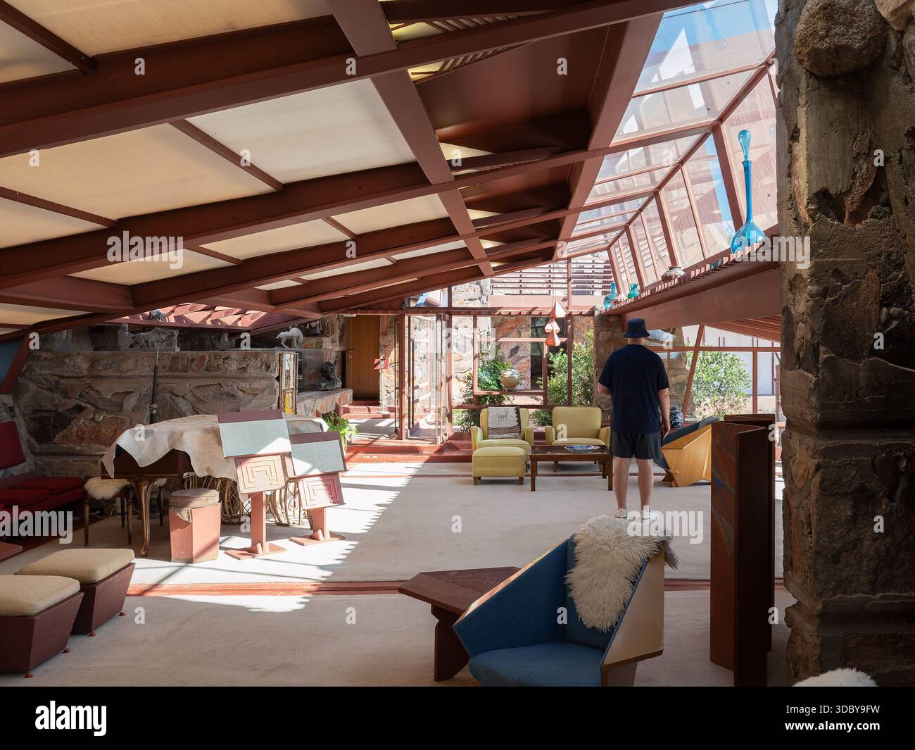 Taliesin West, emplacement : Scottsdale AZ, architecte : Frank Lloyd Wright Banque D'Images