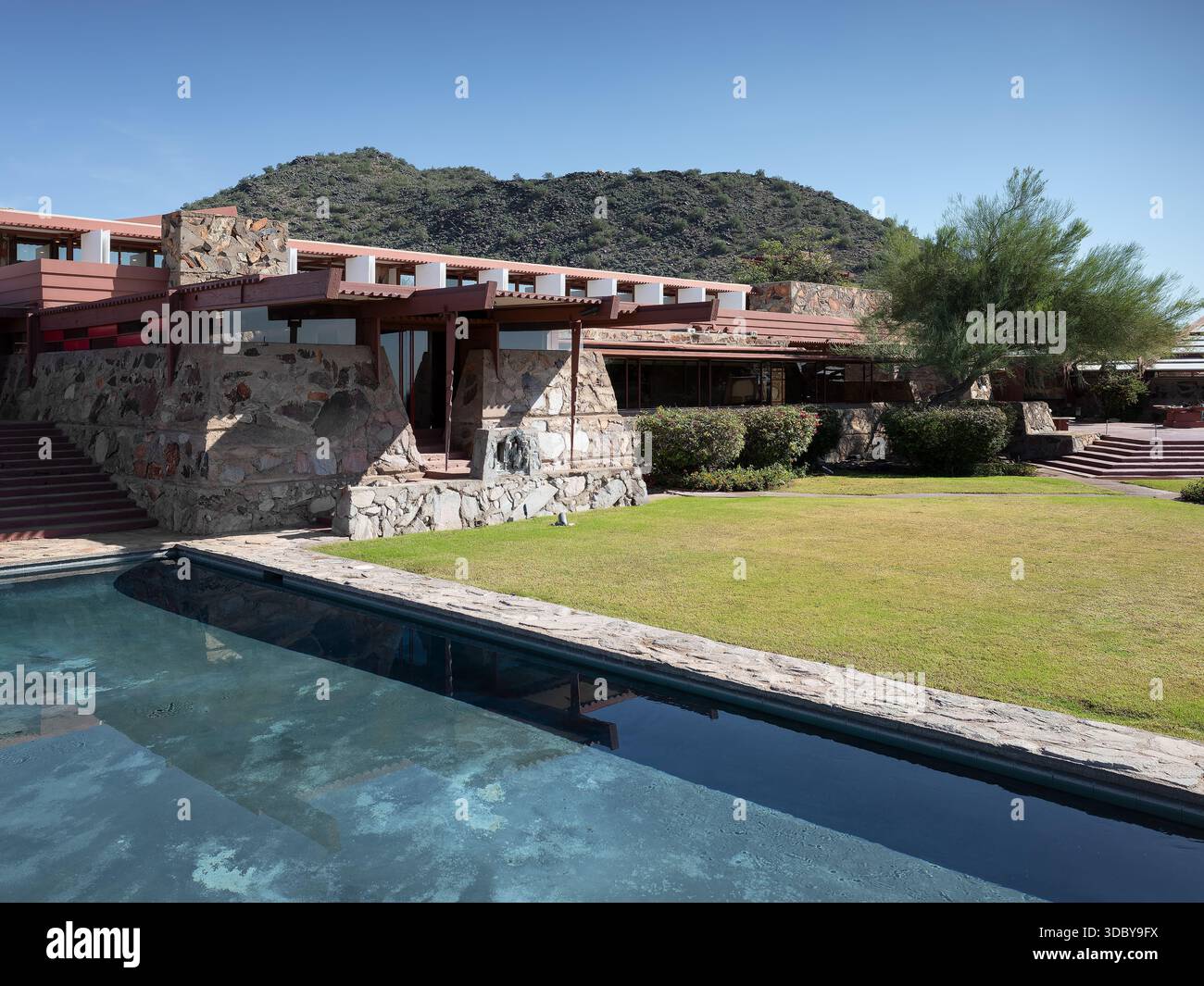 Taliesin West, emplacement : Scottsdale AZ, architecte : Frank Lloyd Wright Banque D'Images