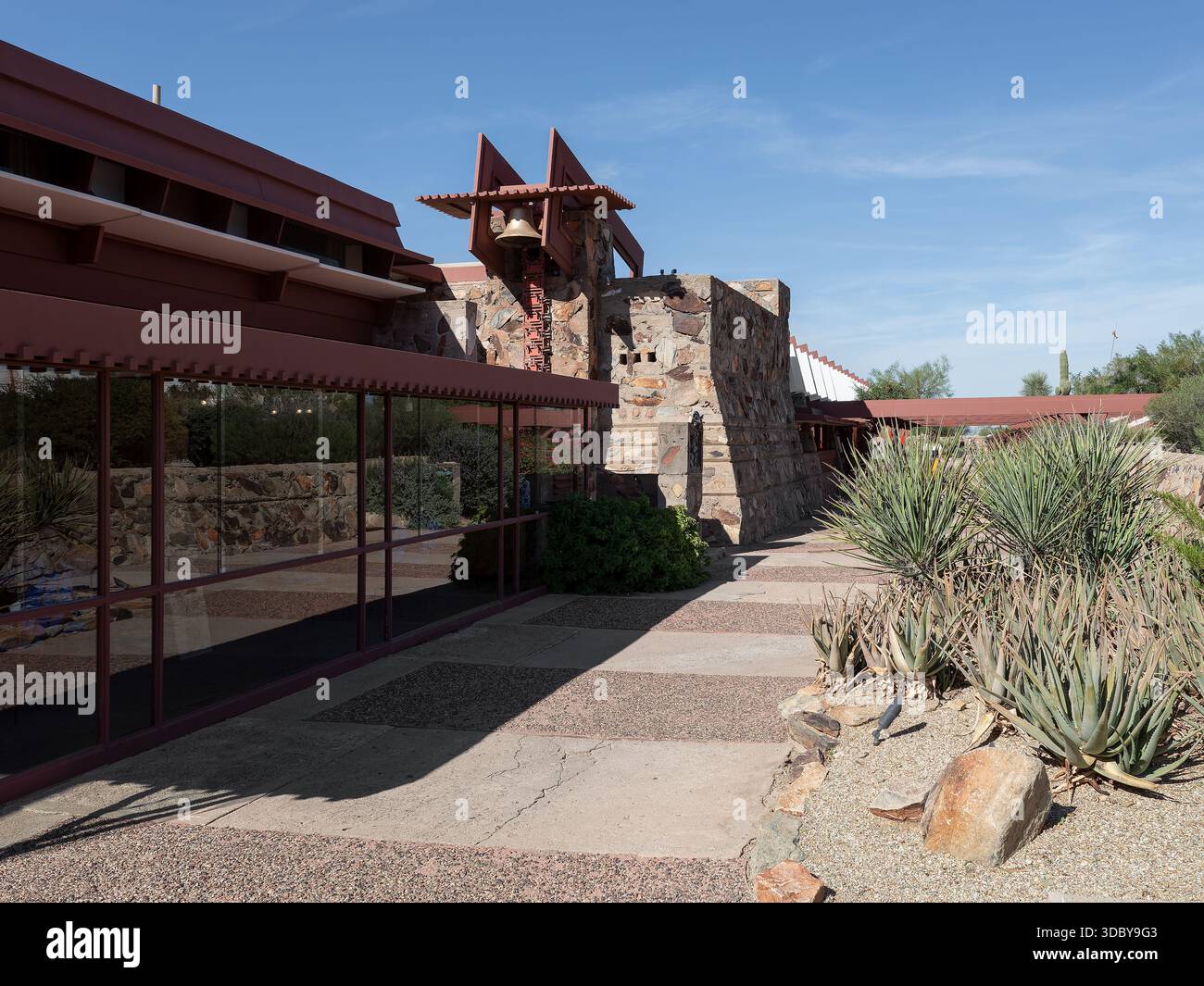 Taliesin West, emplacement : Scottsdale AZ, architecte : Frank Lloyd Wright Banque D'Images