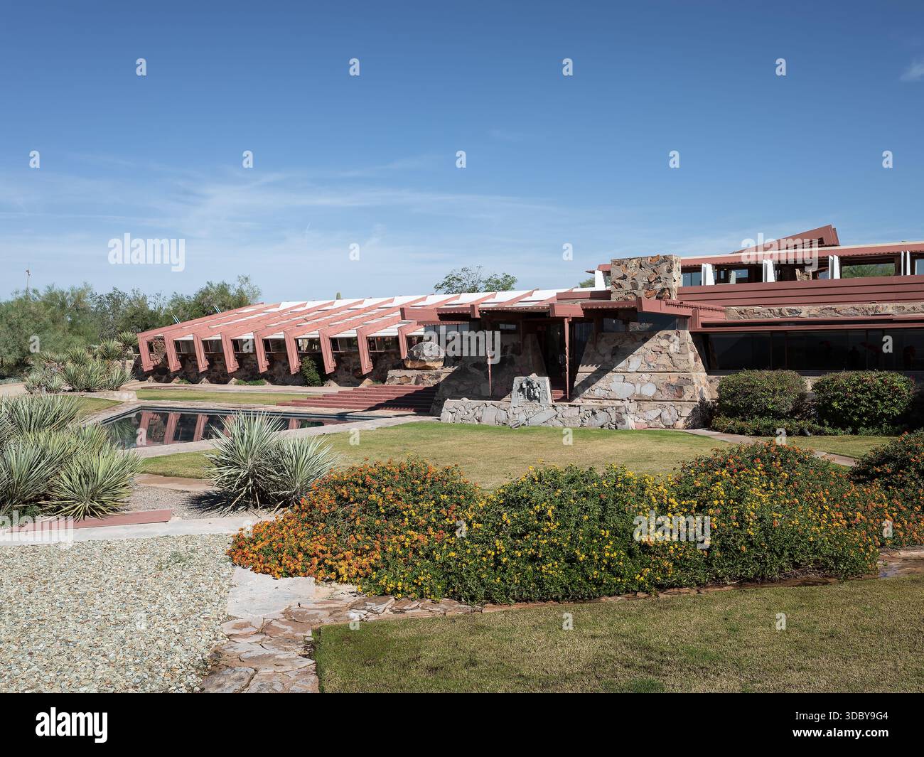 Taliesin West, emplacement : Scottsdale AZ, architecte : Frank Lloyd Wright Banque D'Images