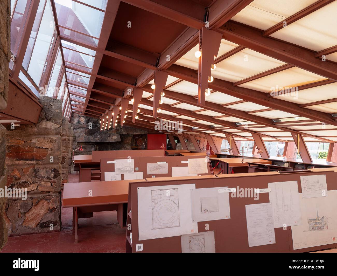 Taliesin West, emplacement : Scottsdale AZ, architecte : Frank Lloyd Wright Banque D'Images