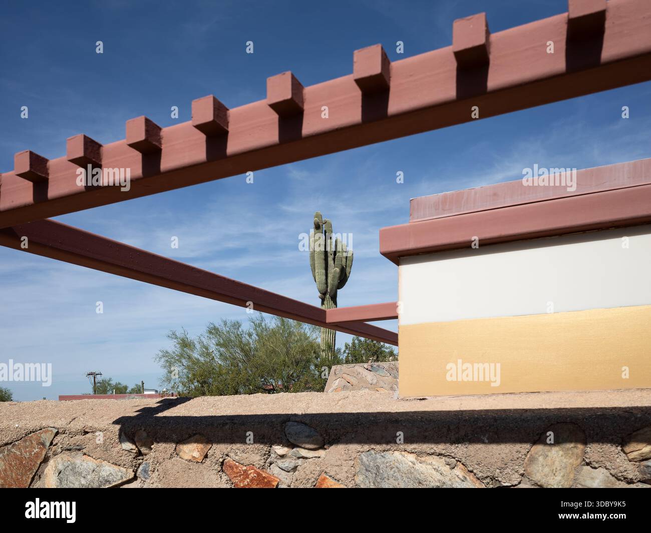 Taliesin West, emplacement : Scottsdale AZ, architecte : Frank Lloyd Wright Banque D'Images