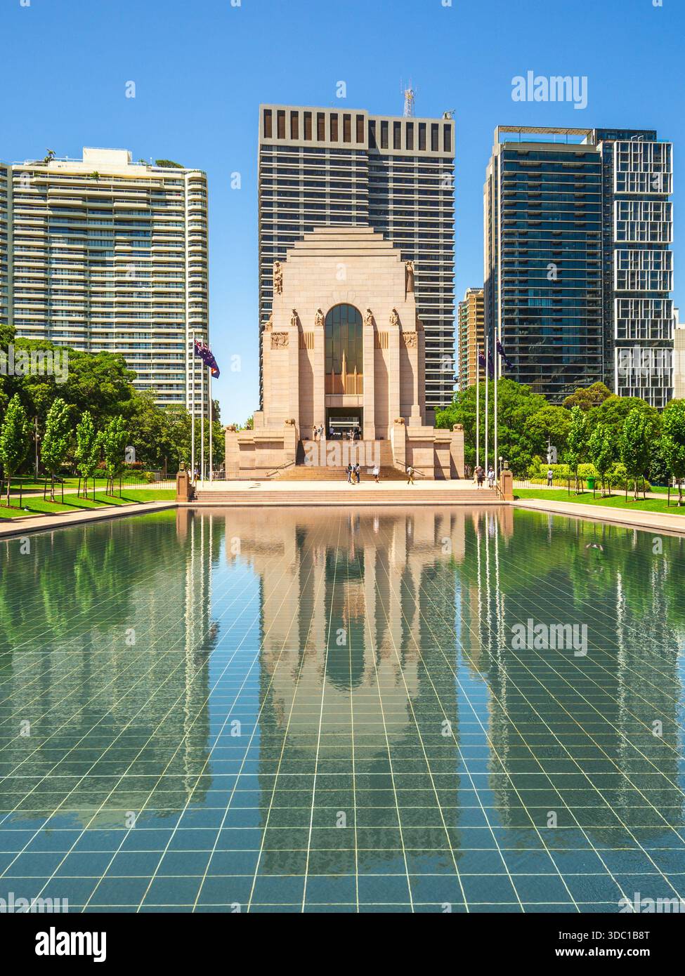 5 janvier 2019 : LE mémorial DE guerre D'ANZAC, également appelé Hyde Park Memorial, est un monument commémoratif de guerre classé au patrimoine mondial de l'UNESCO situé à Hyde Park, à sydney, dans le Nouveau-Sud-Ouest Banque D'Images