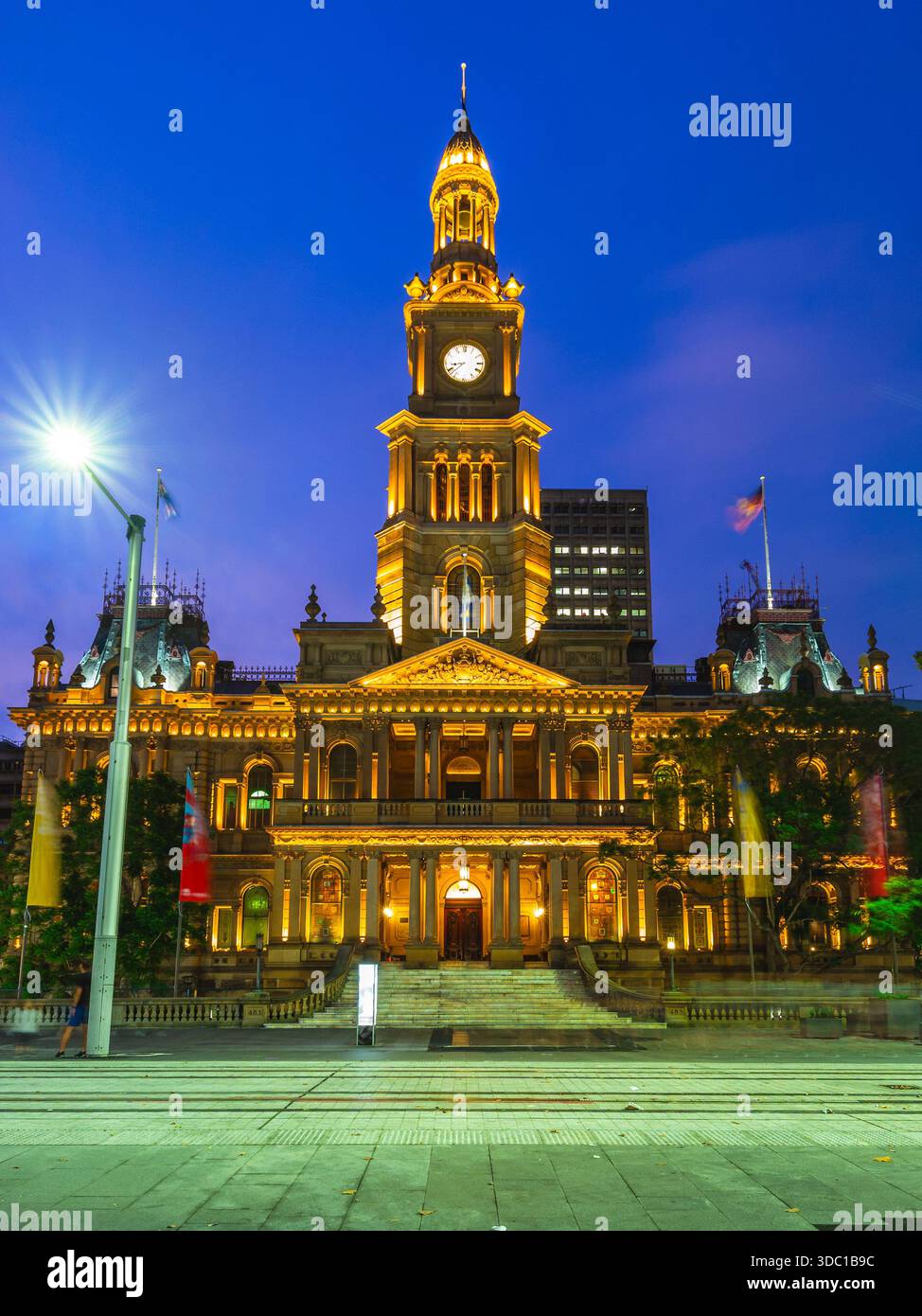 Hôtel de ville de Sydney dans le quartier central des affaires de Sydney, Australie Banque D'Images