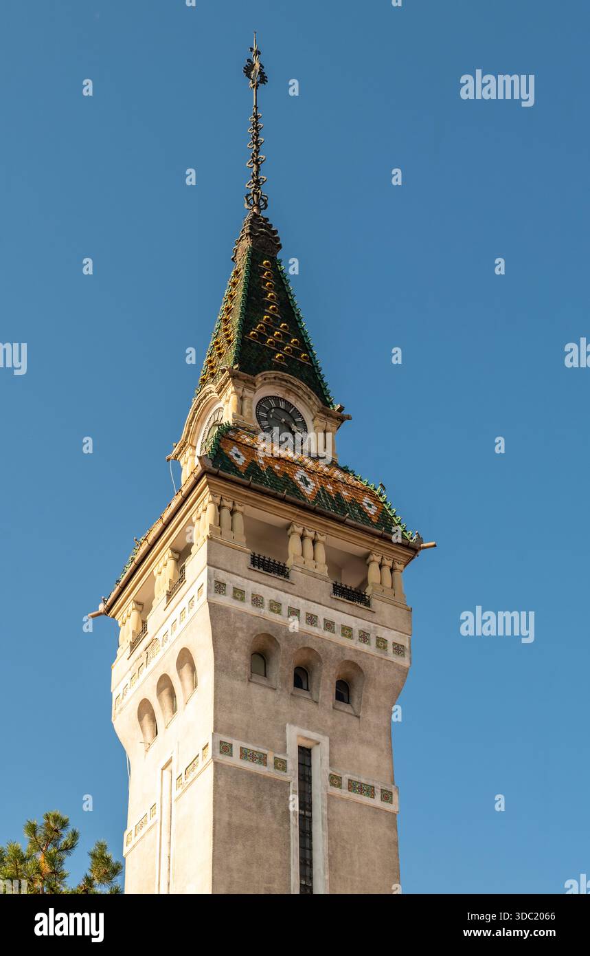 Targu Mures Cultural Palace Tour Hôtel de ville Roumanie Banque D'Images