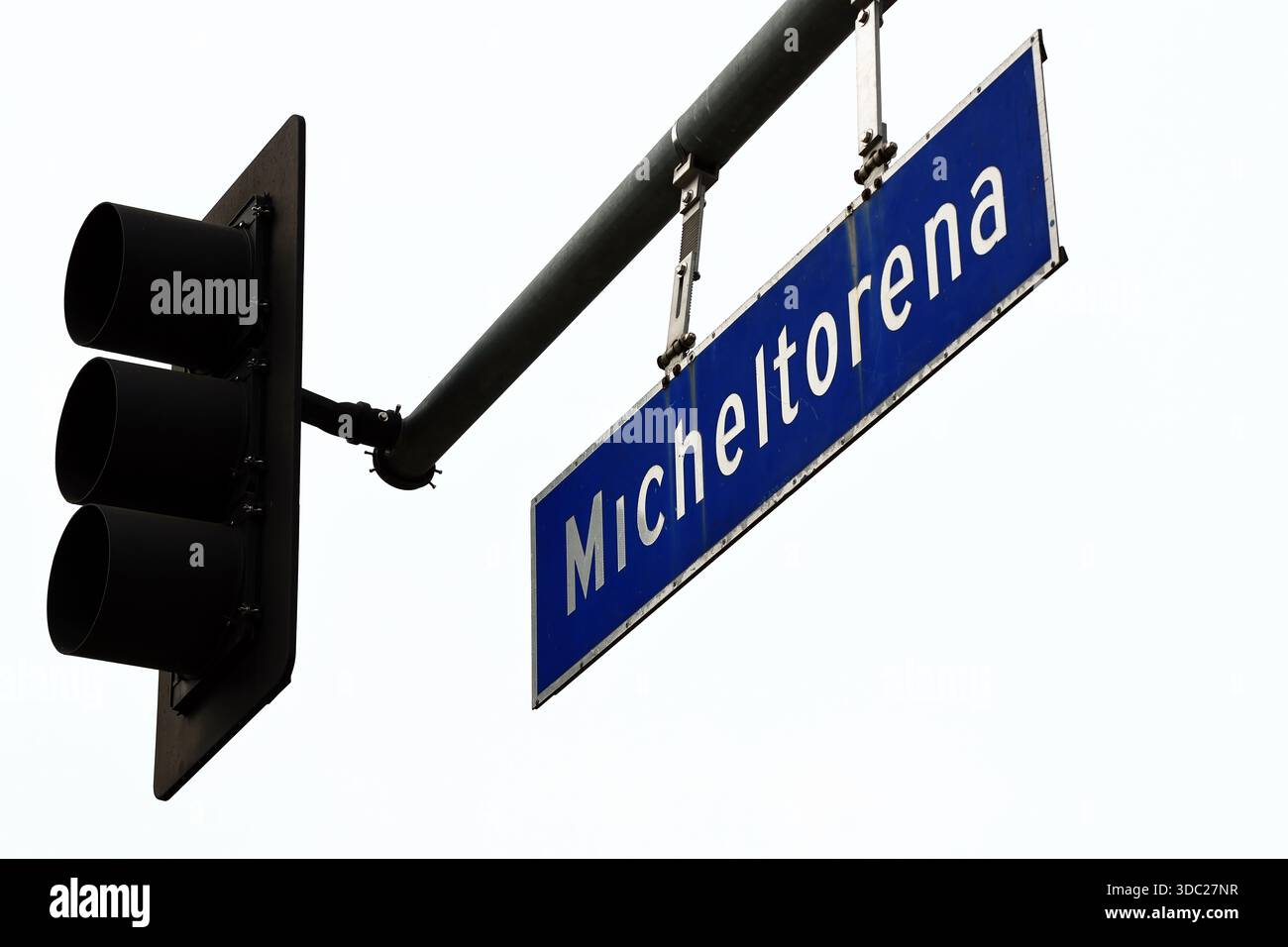 Los Angeles, Californie : panneau Micheltorena Street Banque D'Images