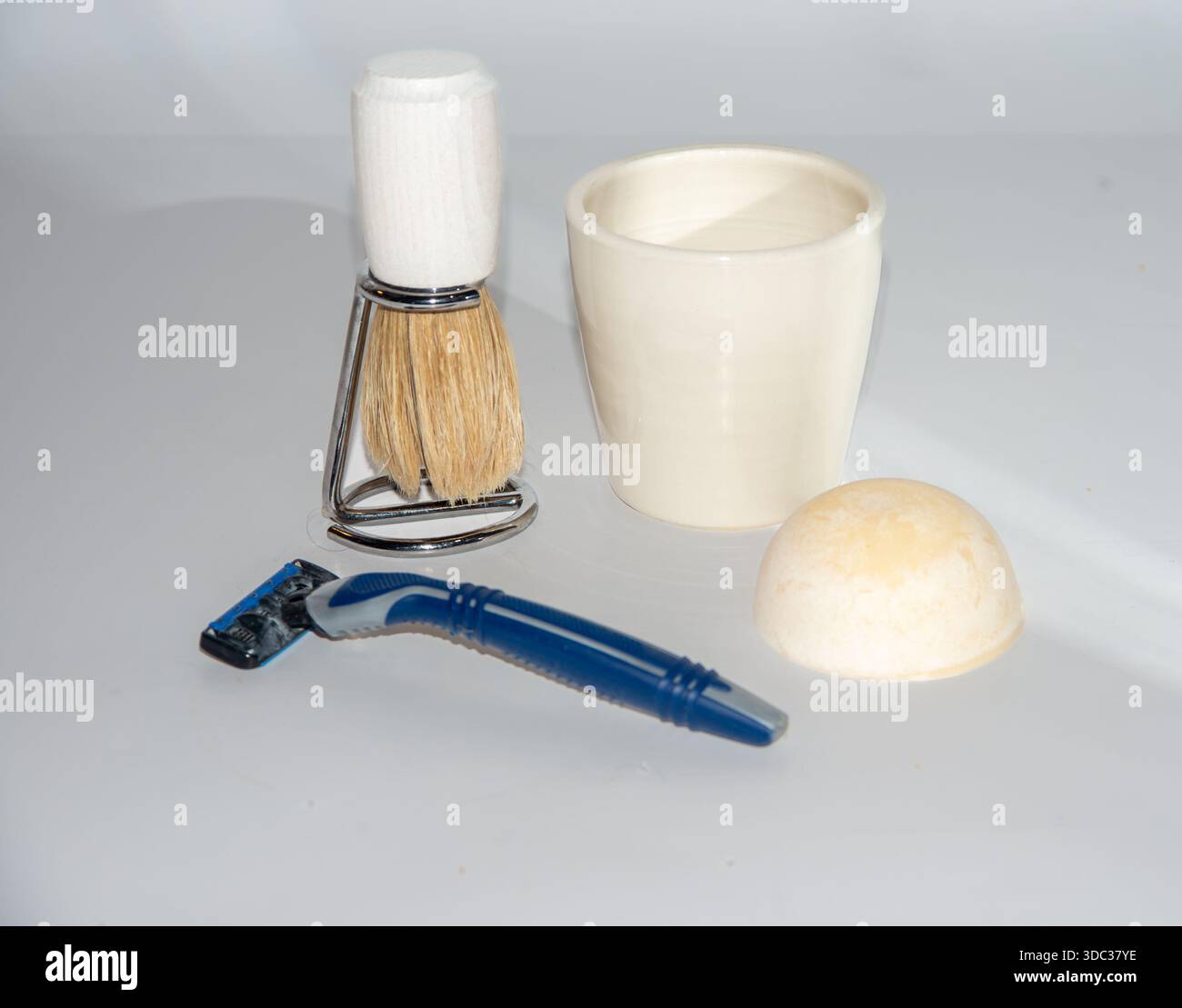 Kit de rasage Old School avec une touche moderne Banque D'Images