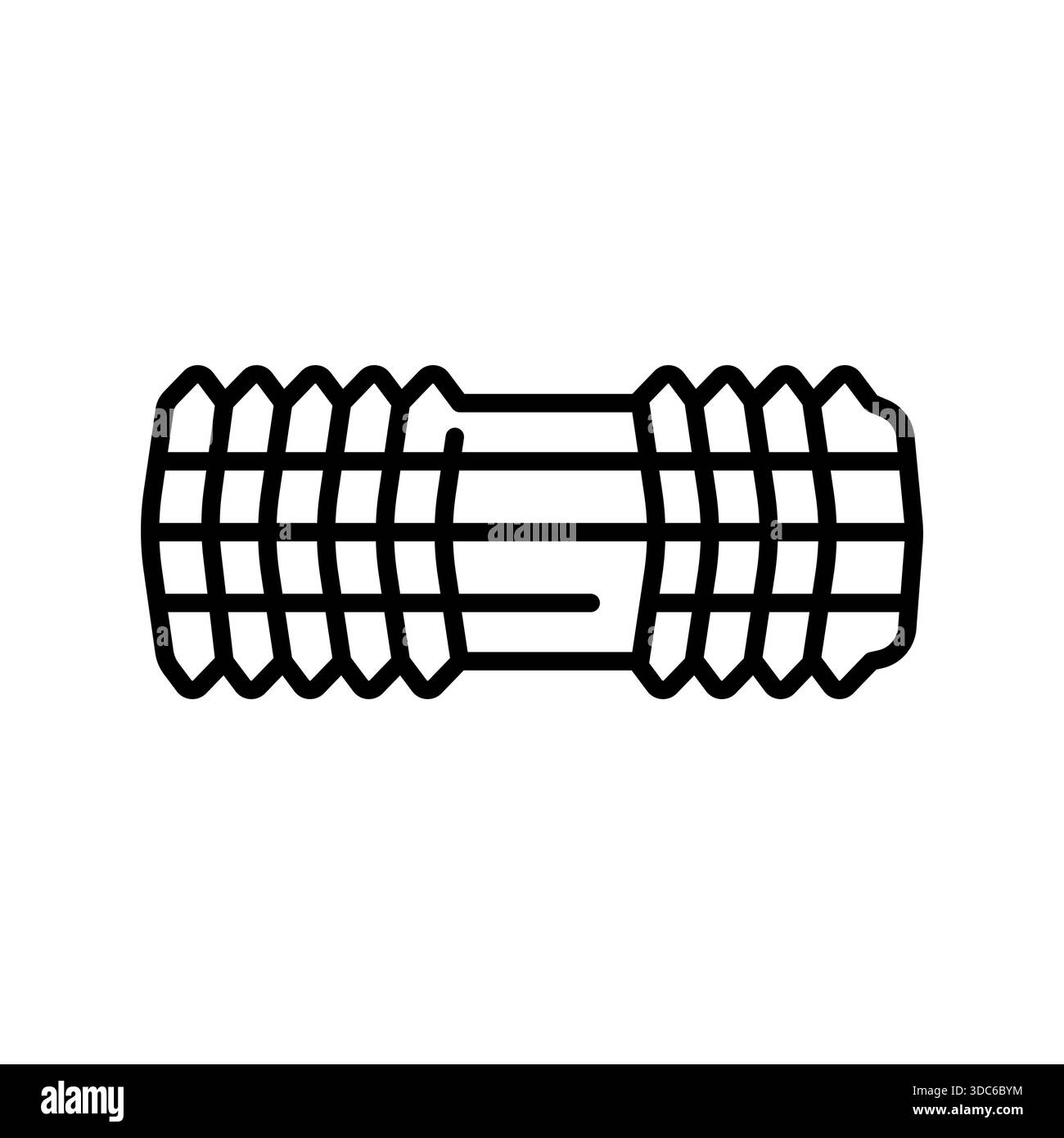 icône de ligne noire de rouleau de massage pour les projets numériques et d'impression. Icônes nettes minimales pour les applications et les sites Web. Icônes simples modernes pour UI UX et branding Illustration de Vecteur