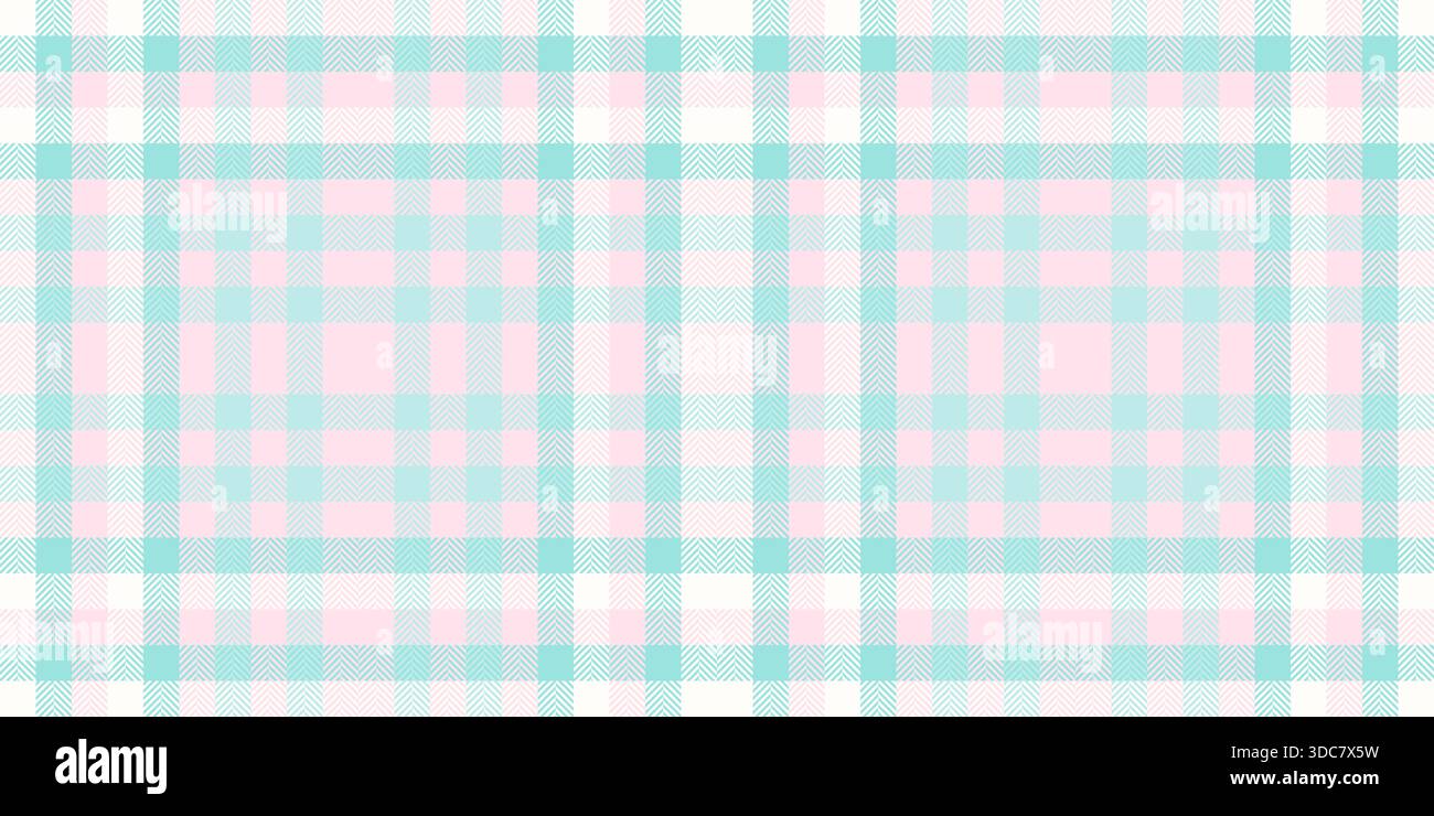 Fond sans couture de tartan de produit, modèle textile de vecteur de service. Tissu texturé en rouleau à carreaux dans une palette de couleurs claires et neige. Illustration de Vecteur
