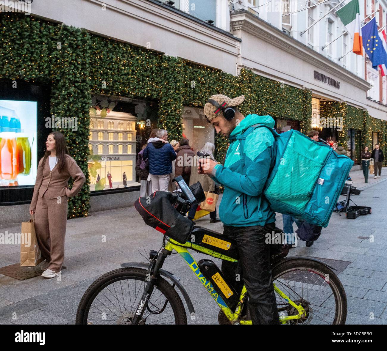 deliveroo, dublin Banque D'Images