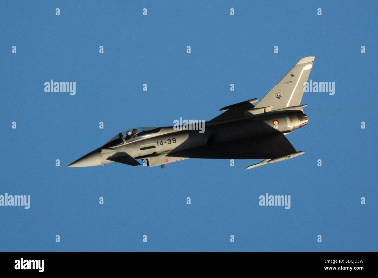 Avion de chasse Eurofighter Typhoon Armée de l'Air espagnole, Armée de défense Forces militaires Banque D'Images