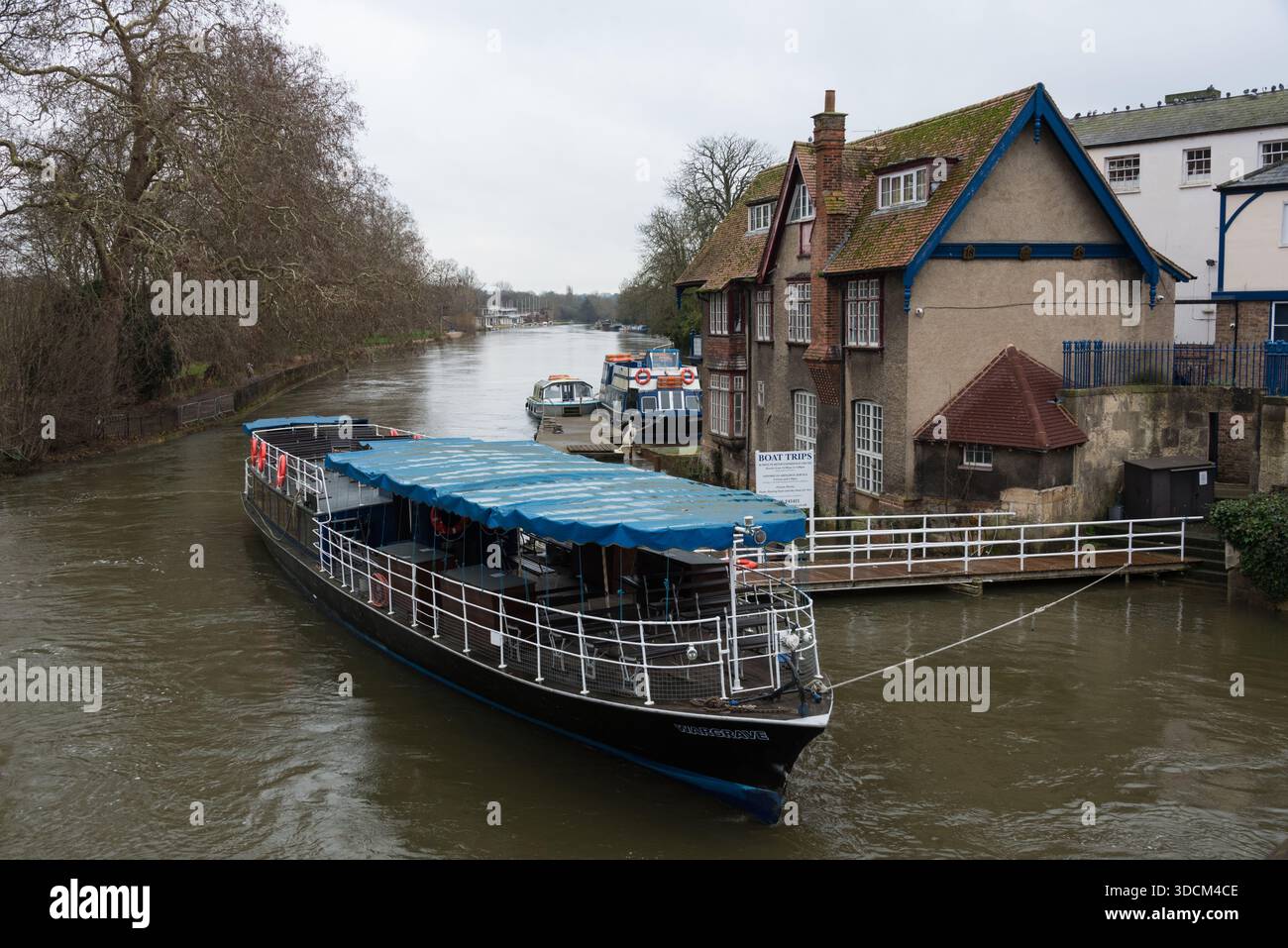 Location de bateaux Salter's Steamers et croisières fluviales, bateau Wargrave sur la Tamise, Oxford, Royaume-Uni Banque D'Images