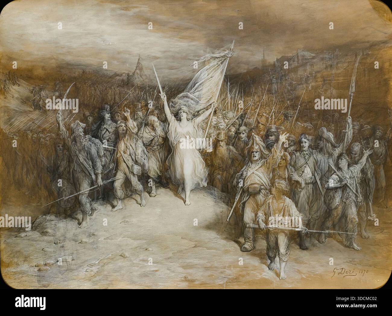 Gustave Doré - la Marseillaise Banque D'Images