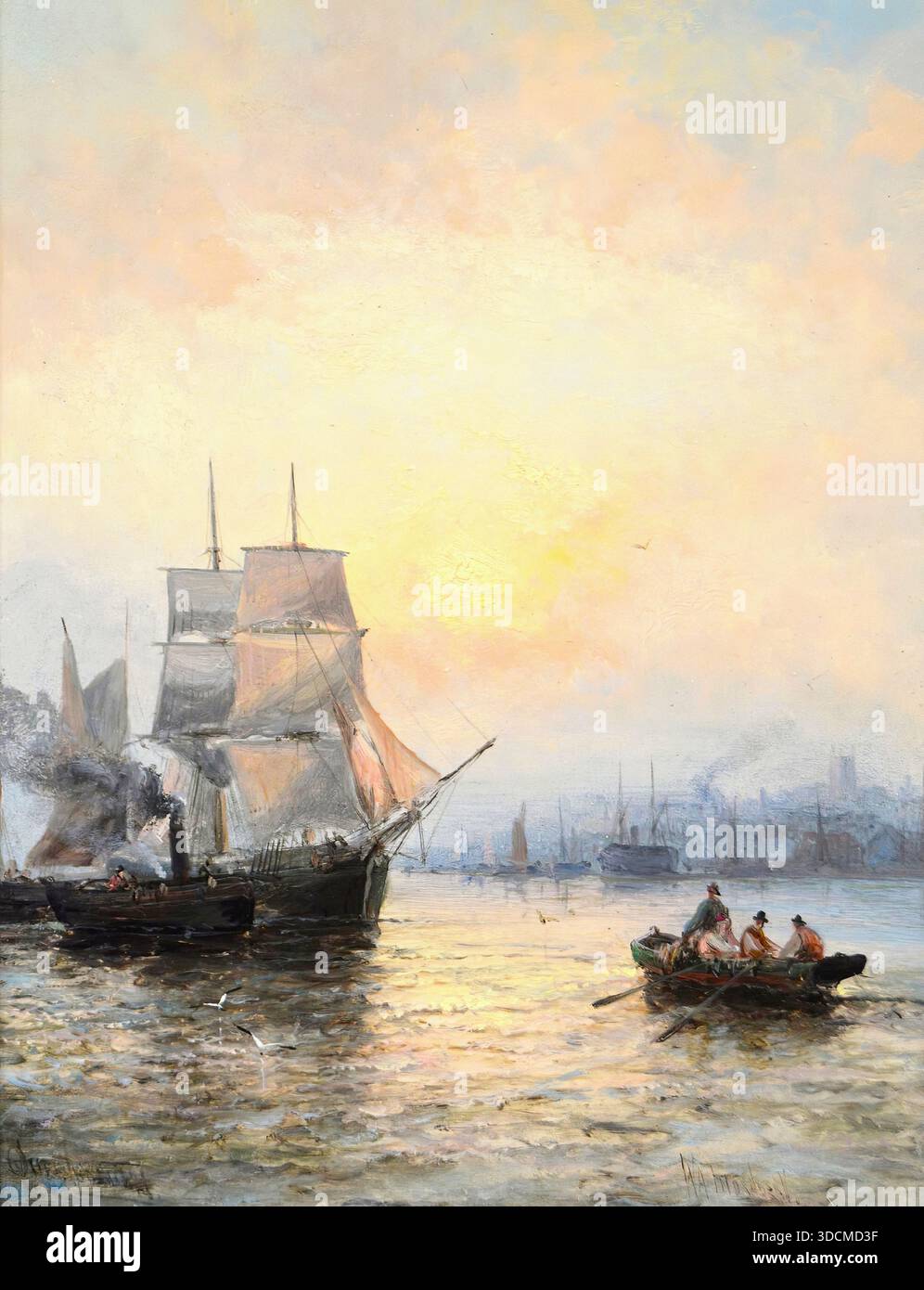 Hubert William) Thornley - Queenborough sur la Medway Banque D'Images