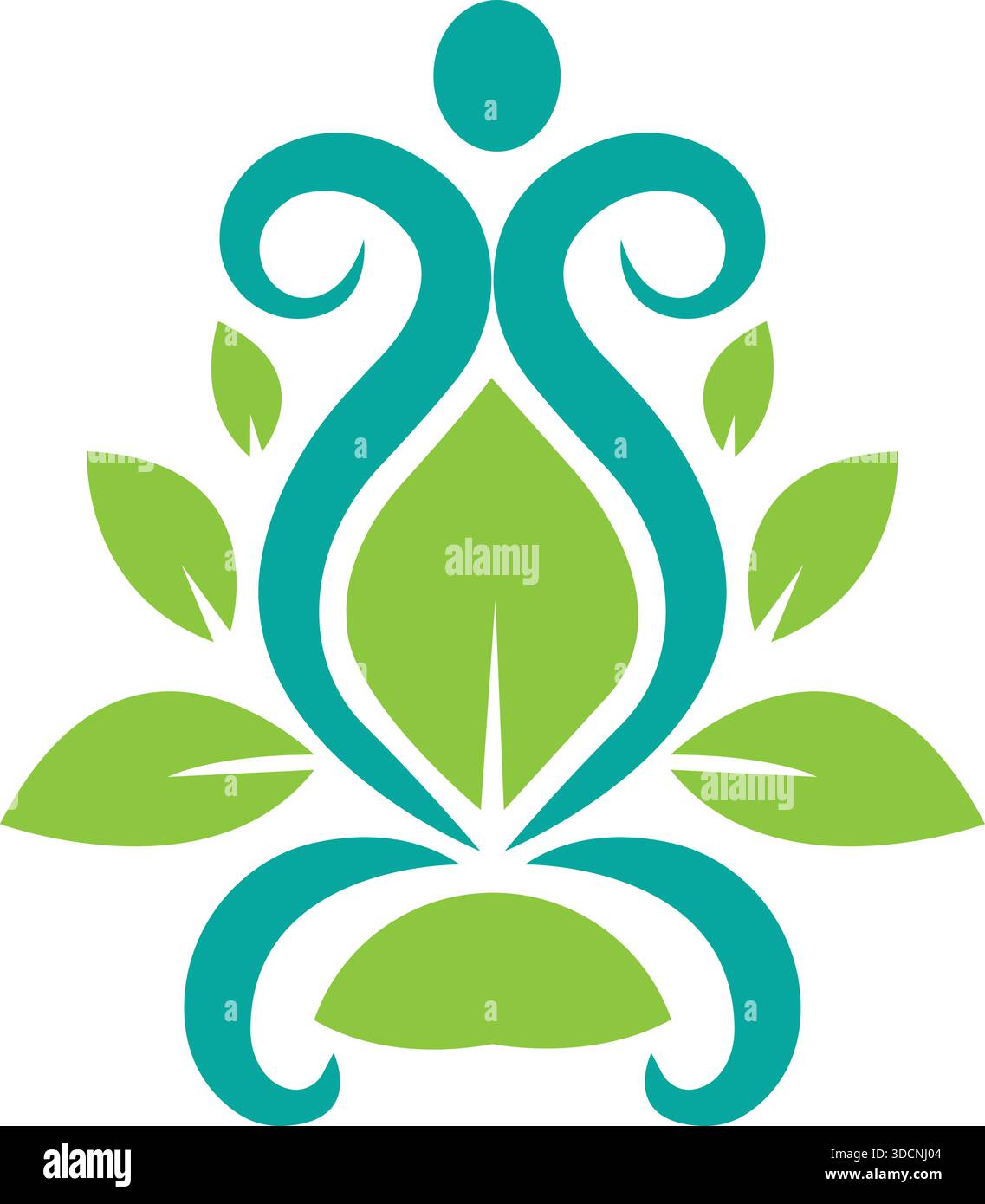 Lotus Flower Abstract nature Icon Template Modern Vector logo Design Illustration de Vecteur