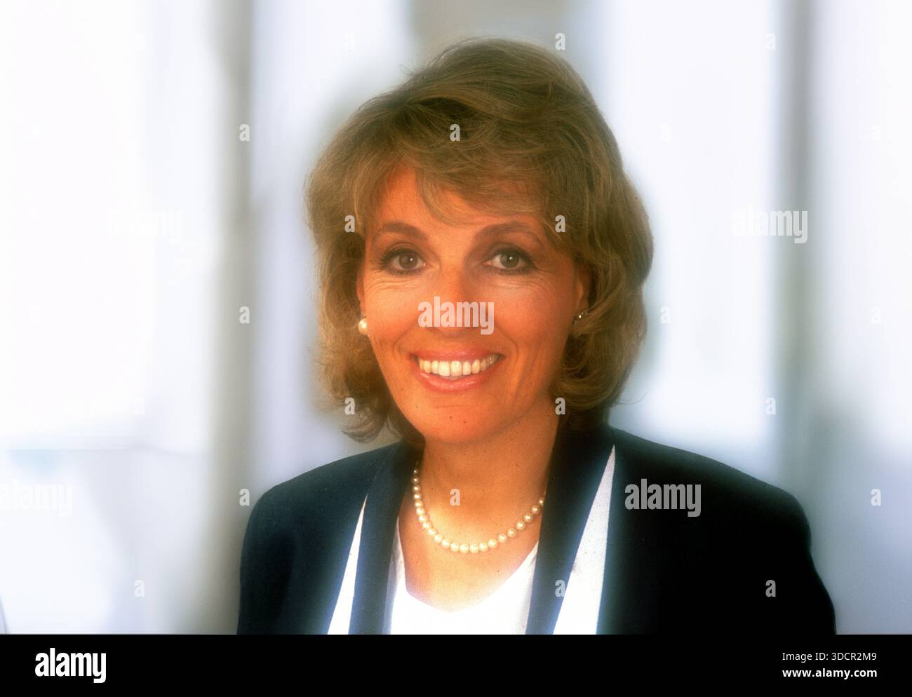 Présentatrice de télévision britannique Esther Rantzen 1987 Banque D'Images