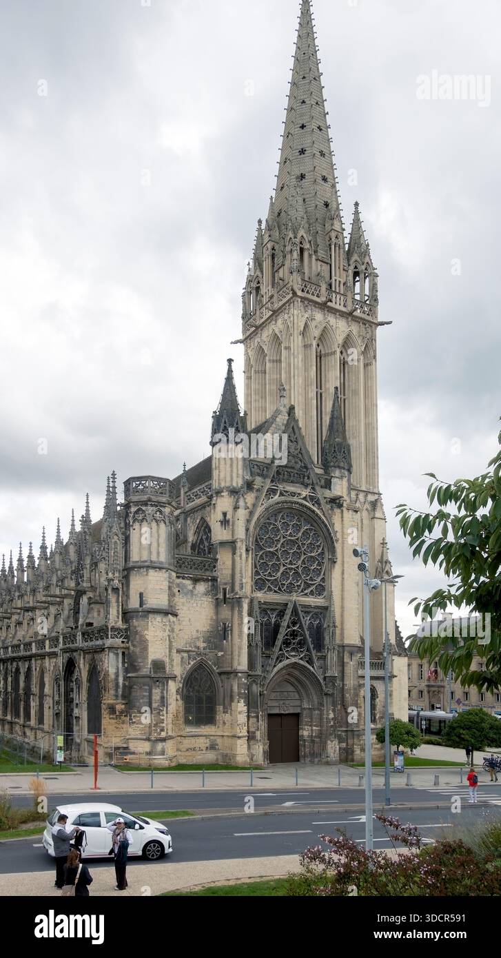 Église Saint-Pierre , Caen, Normandie, France Banque D'Images