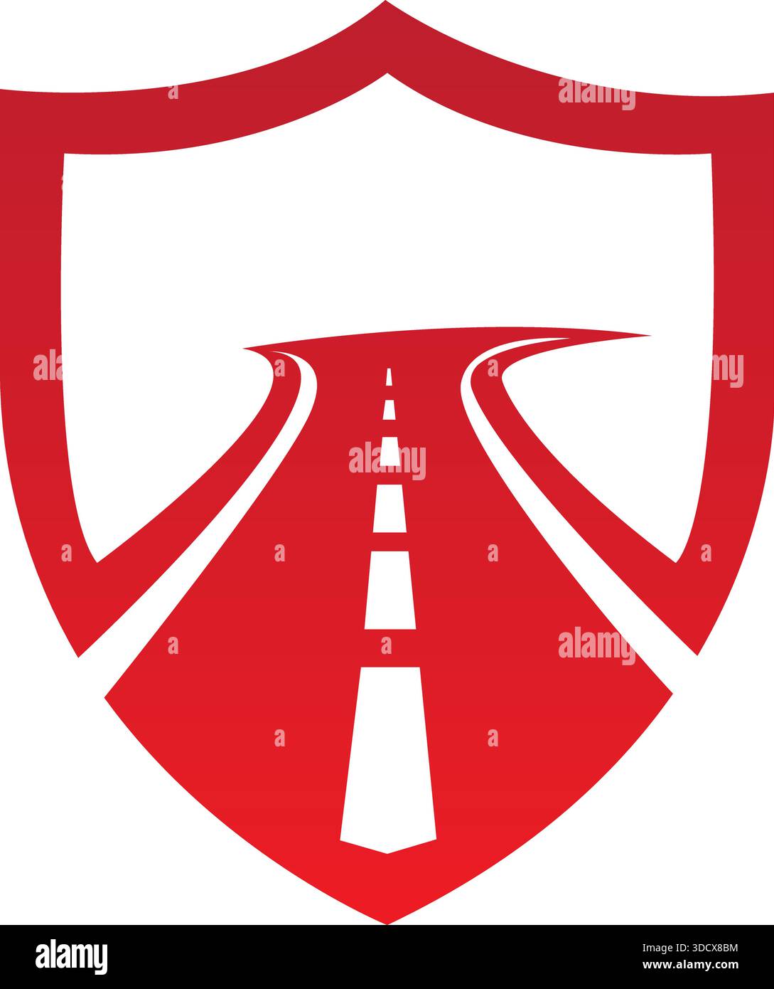 Modèle de logo de sécurité Road Shield icône de vecteur commercial de sécurité Illustration de Vecteur