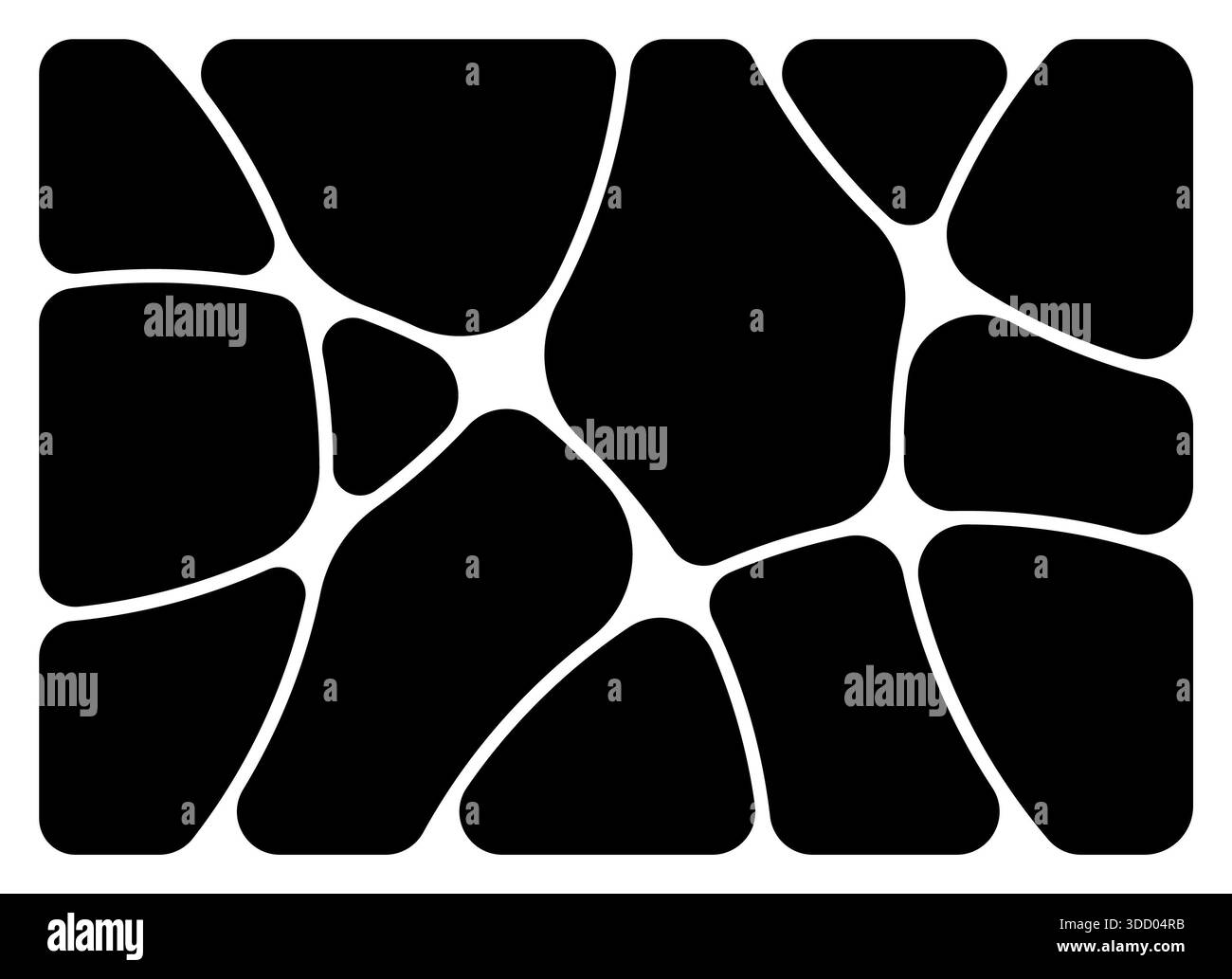 couper des formes géométriques sur fond blanc. forme fragmentée du cercle Banque D'Images