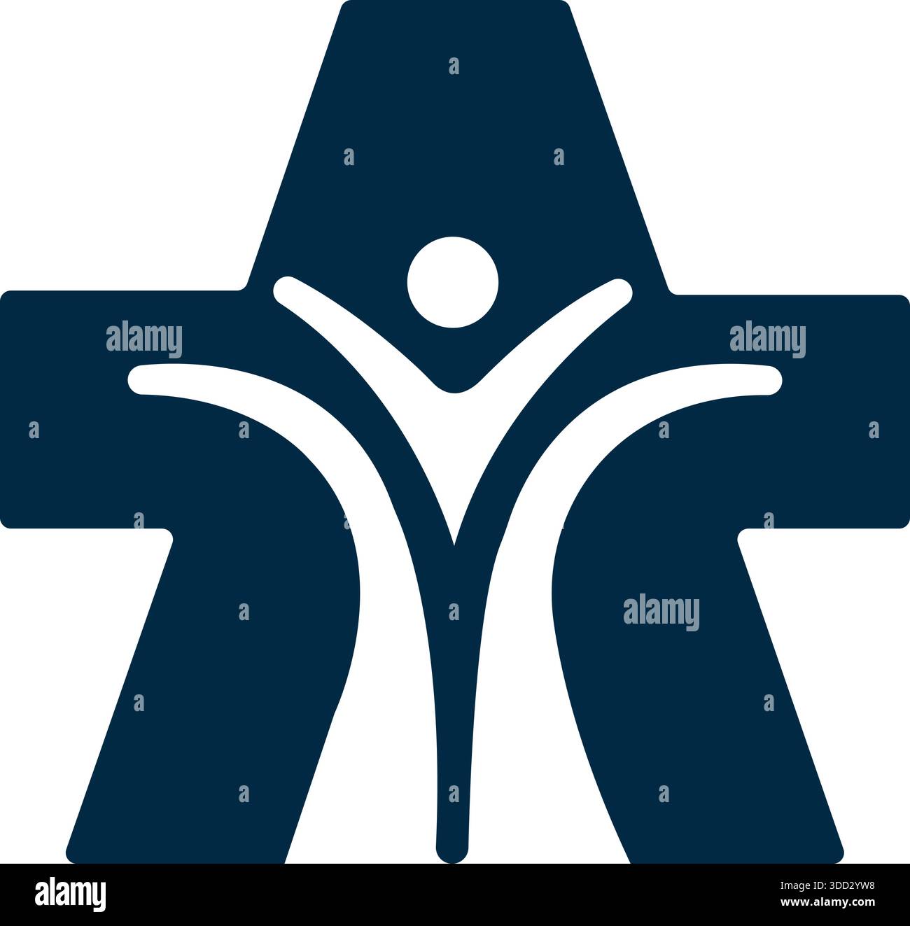 Cross Human Health logo Design Care Template icône vectorielle Illustration de Vecteur