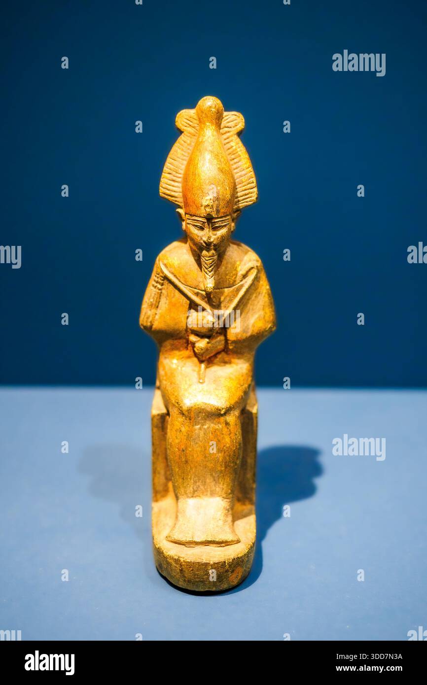 Osiris - période tardive - schiste d'or Banque D'Images