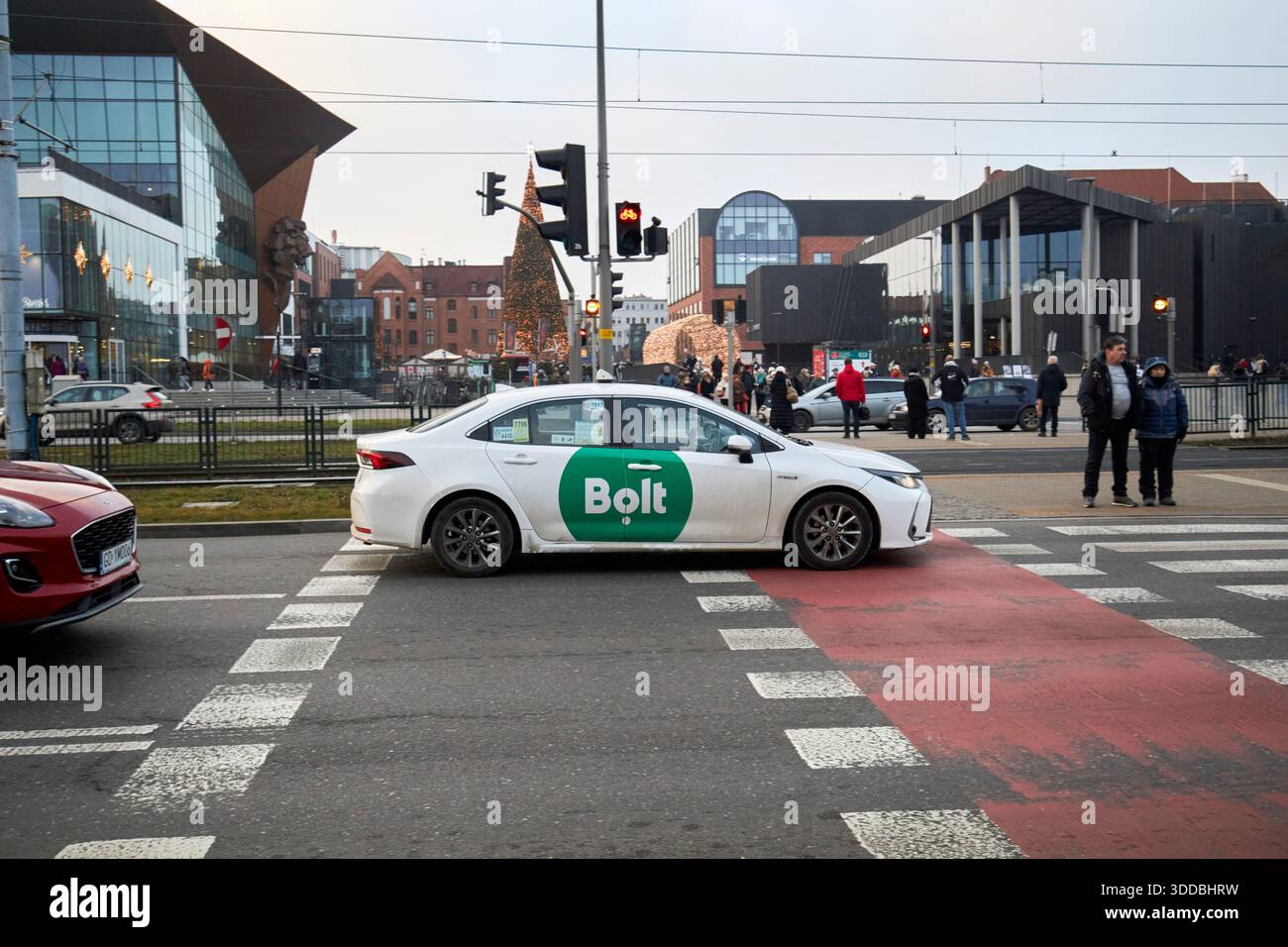 taxi bolt à gdansk pologne Banque D'Images