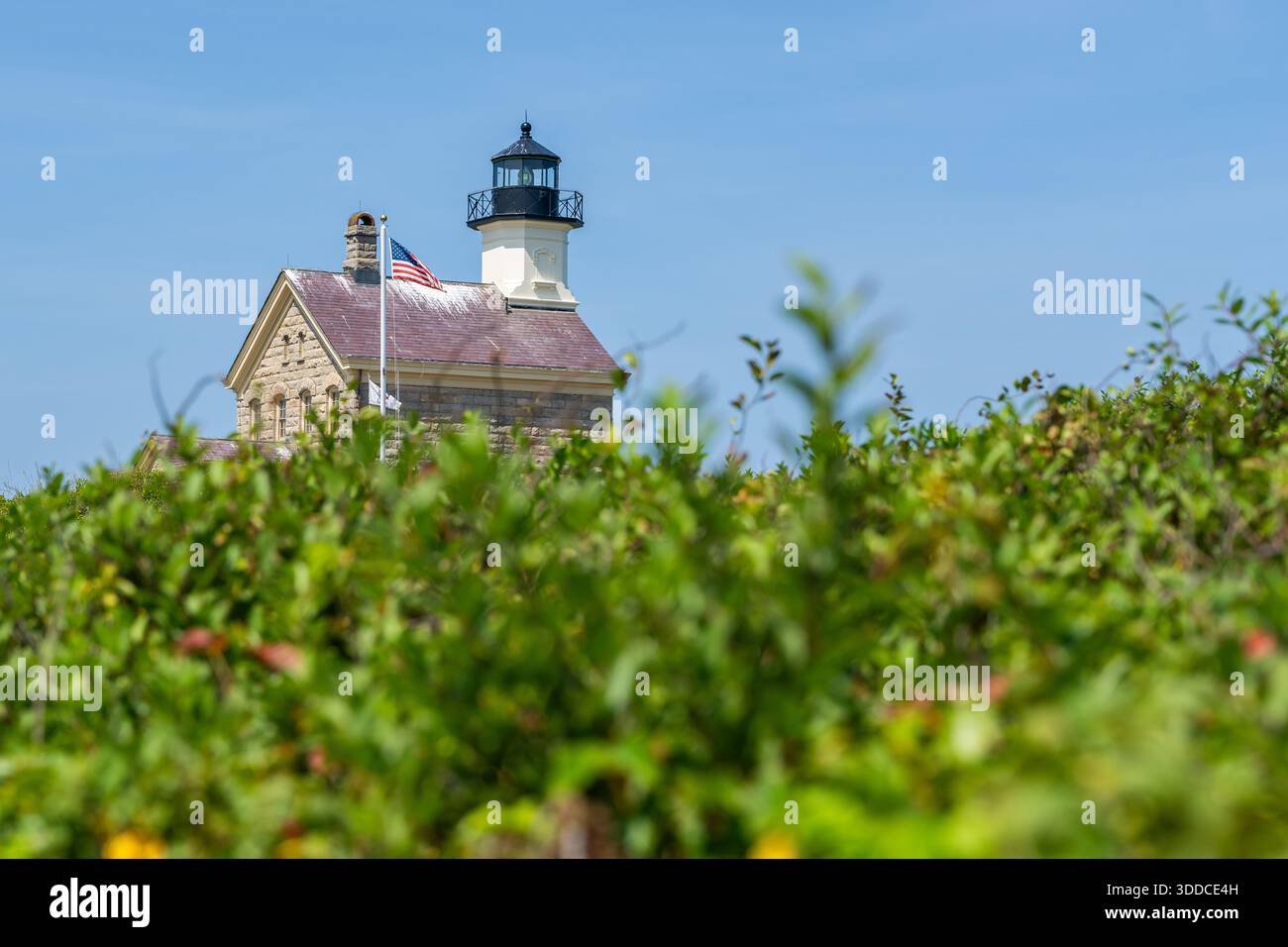 North Lighthouse, Block Island, New Shoreham, RI, États-Unis Banque D'Images