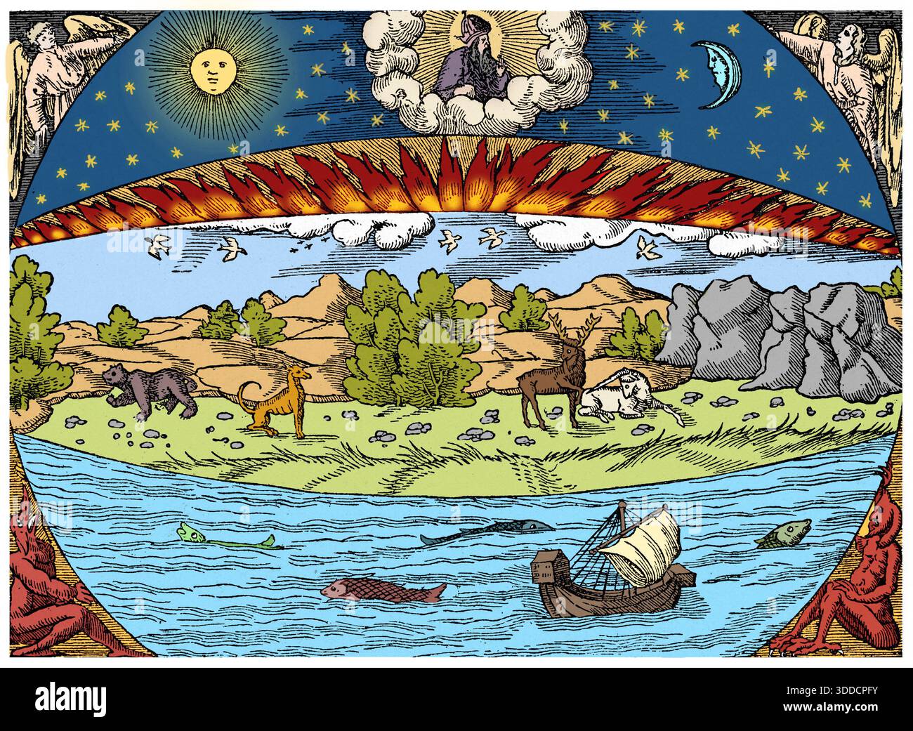 Sebastian Munster's Cosmographia Universalis, 1550 Banque D'Images