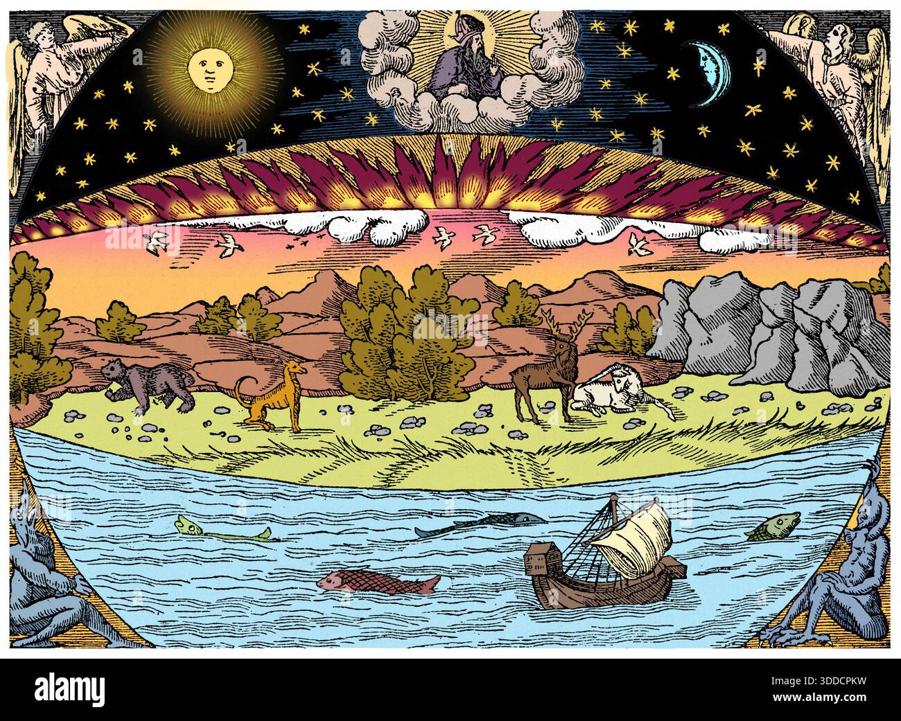Sebastian Munster's Cosmographia Universalis, 1550 Banque D'Images