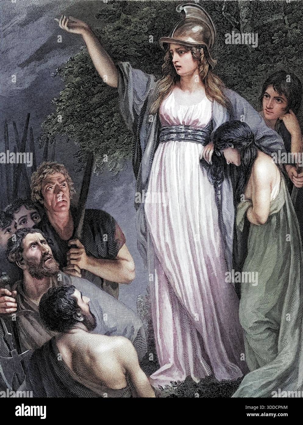 Boudica, Reine des Iceni, illustration historique Banque D'Images