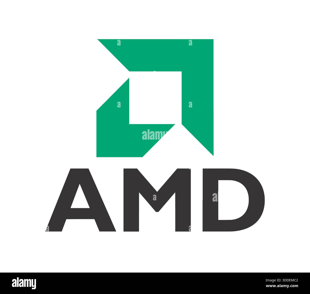 Logo de la marque AMD Banque D'Images