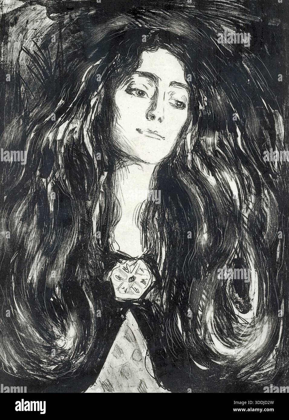 Edvard Munch - Brosjen Eva Mudocci ) Banque D'Images
