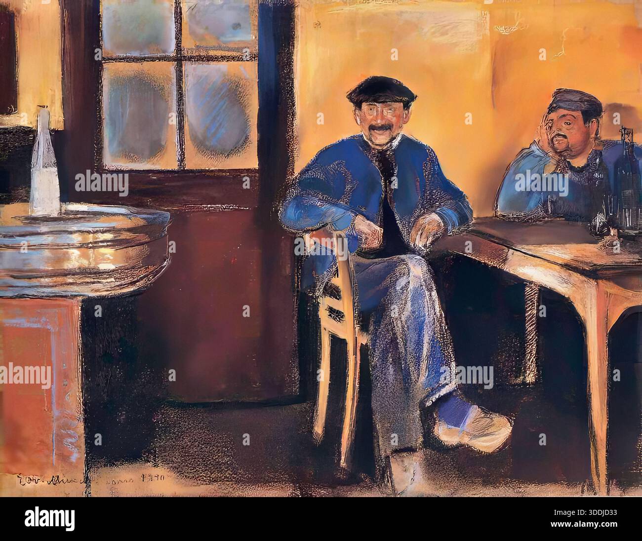 Edvard Munch - Taverne à St Cloud Banque D'Images