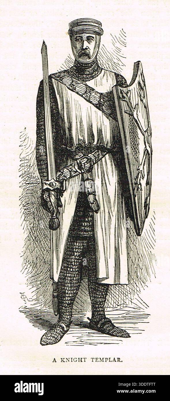 Un Templier Banque D'Images