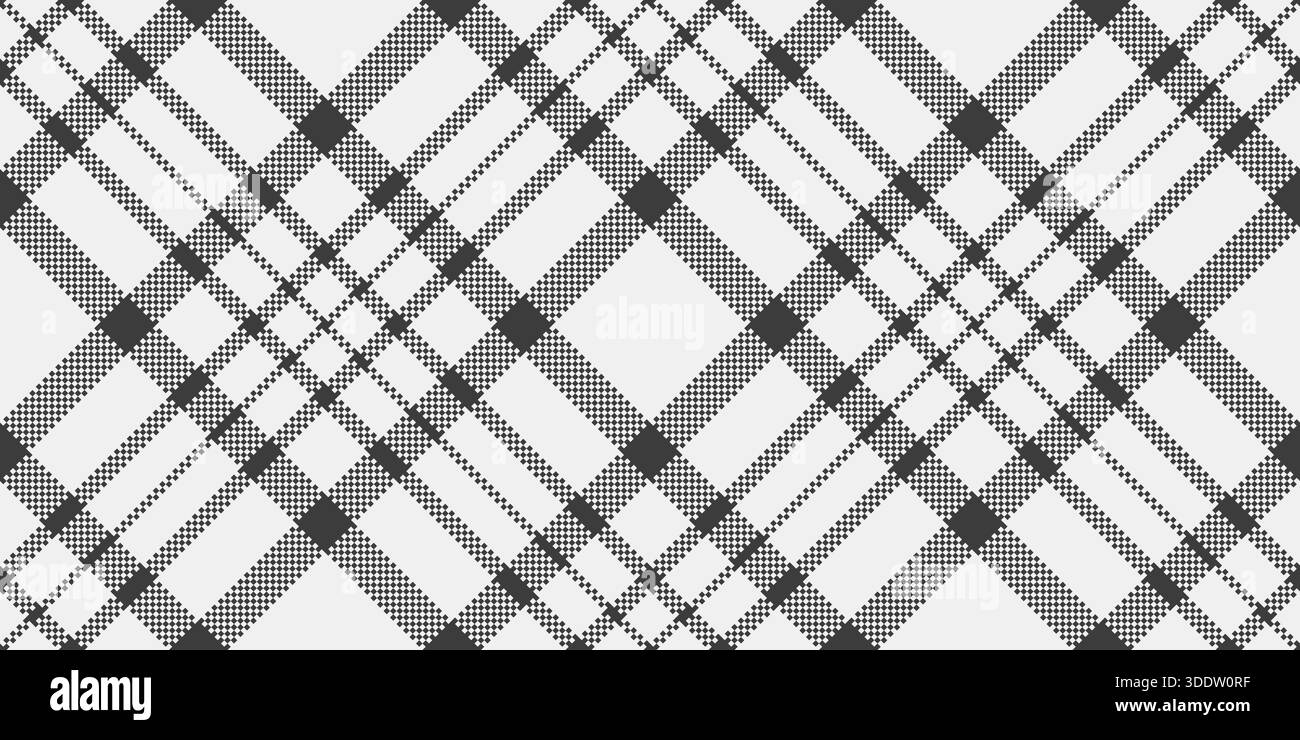texture de motif de fond des années 70, tissu écossais de choix. Vérification textile vectorielle sans couture tradition dans la palette de couleurs blanche et grise. Illustration de Vecteur