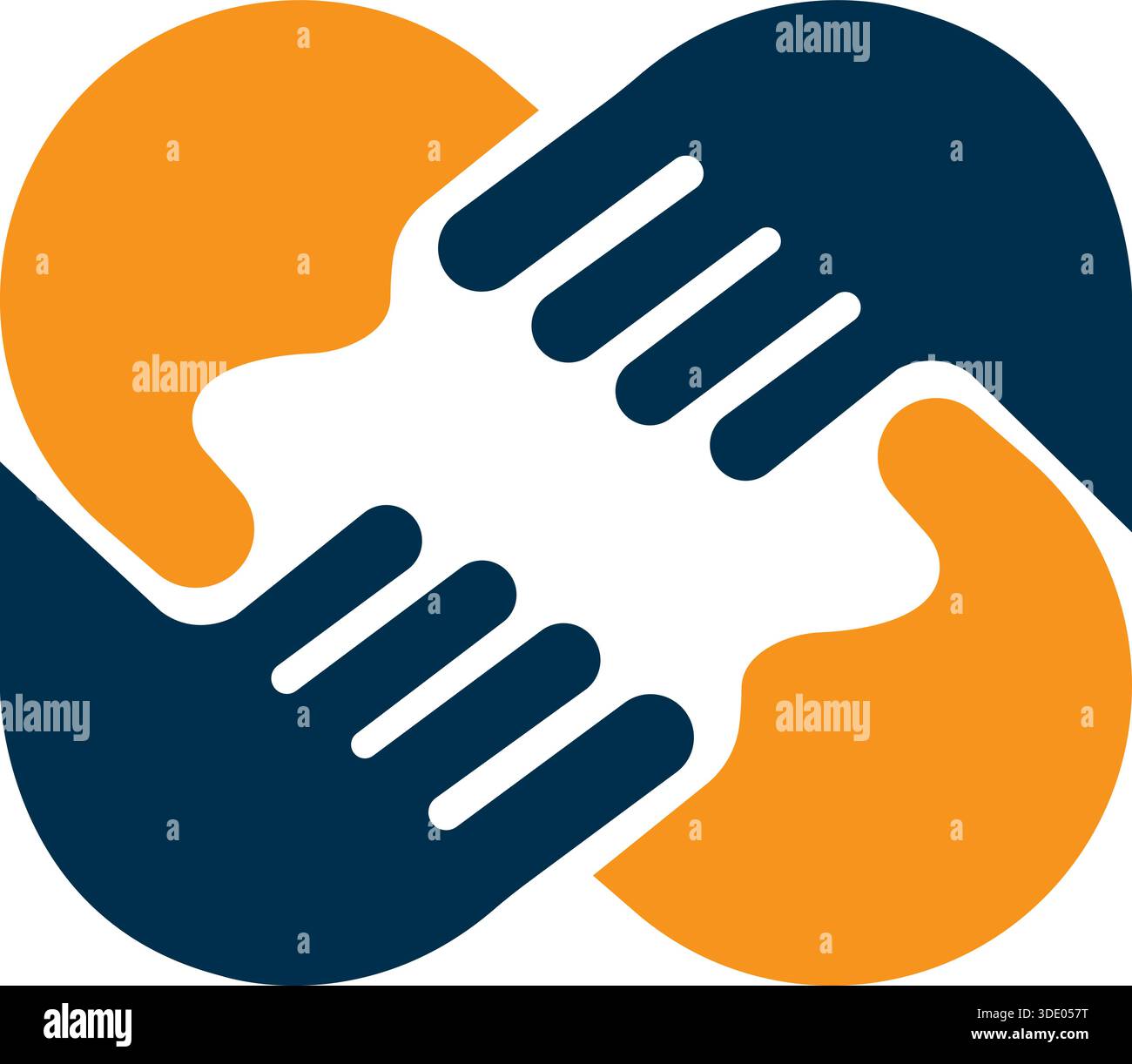 Handshake Unity Partnership logo Design Business Vector Template icône Illustration de Vecteur