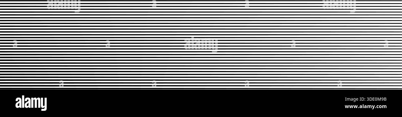 Motif à rayures horizontales noir et blanc Illustration de Vecteur