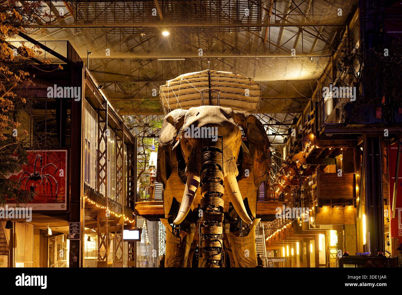 Machine à éléphant à Nantes Banque D'Images