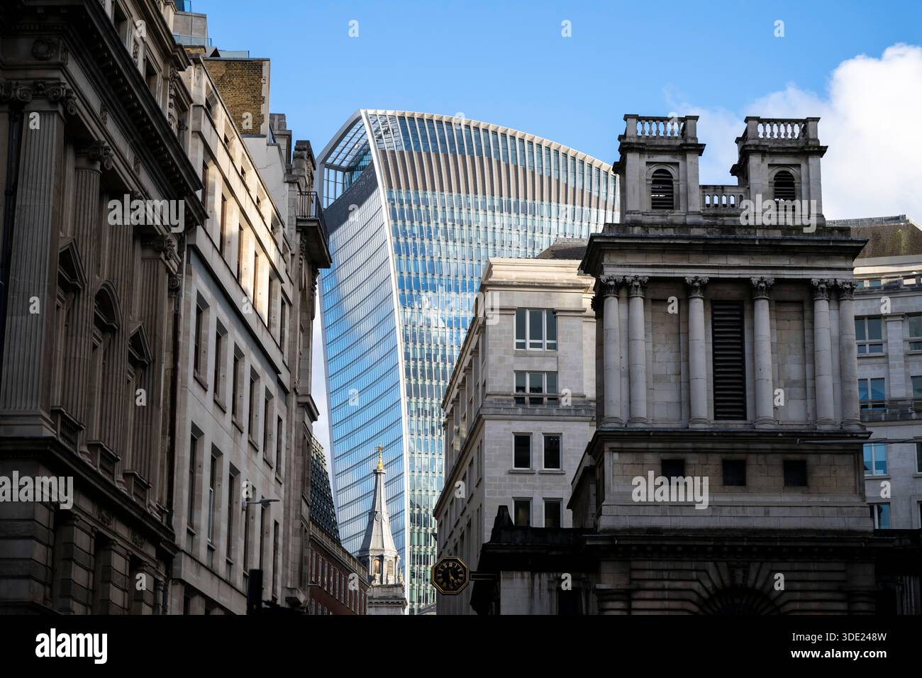 Bank of England in Bank, Londres, Angleterre. Banque D'Images