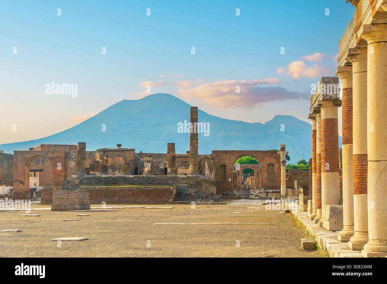 Parc archéologique de Pompéi, sites du patrimoine mondial de l'UNESCO près de Naples, Italie Banque D'Images