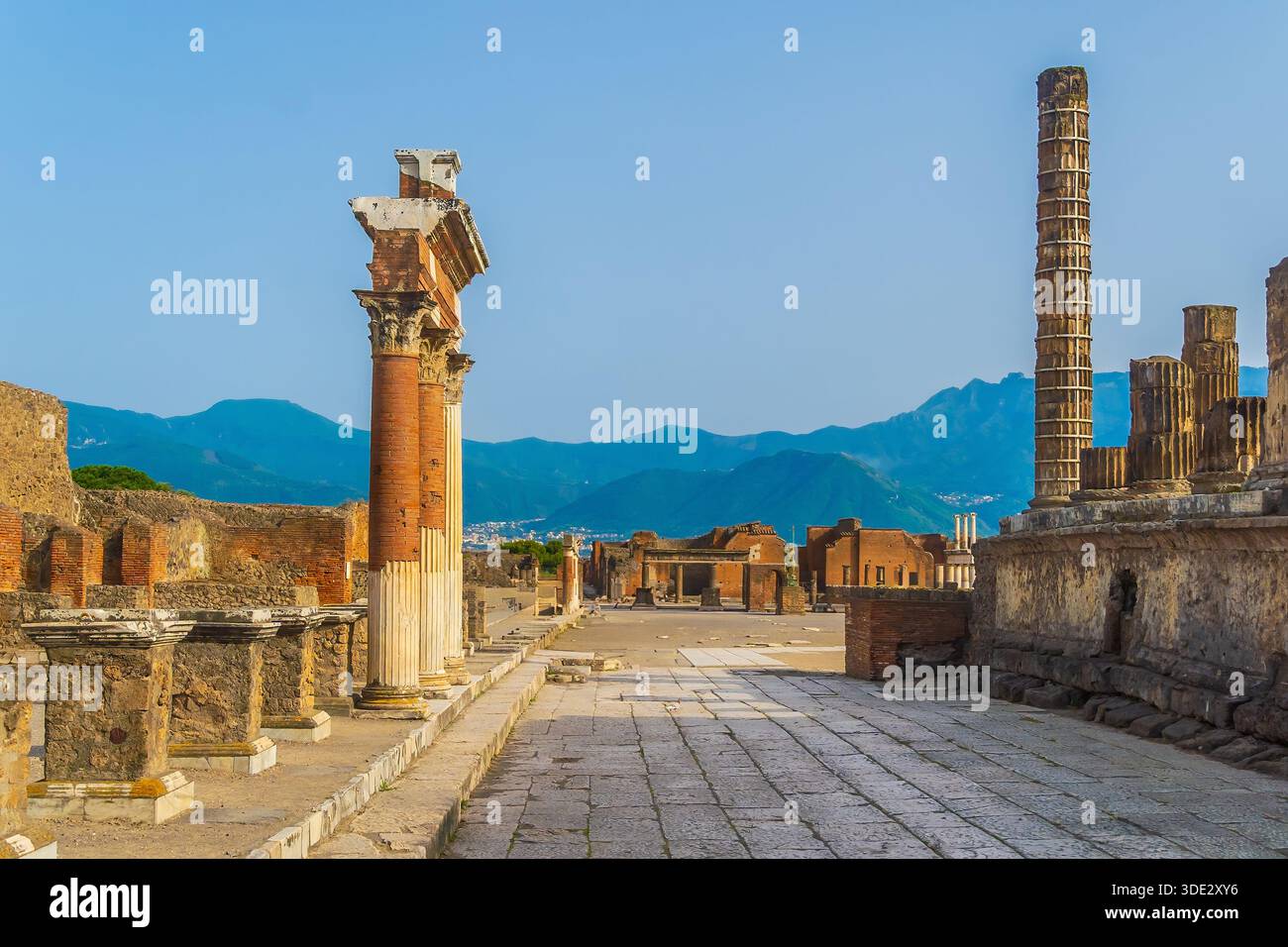 Parc archéologique de Pompéi, sites du patrimoine mondial de l'UNESCO près de Naples, Italie Banque D'Images