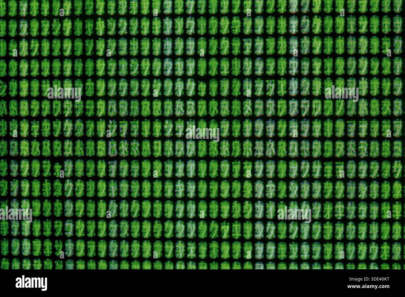 Erreur de scintillement de l'écran TV - perturbation du signal sur le moniteur, superposition de scintillement de bruit statique VHS Banque D'Images