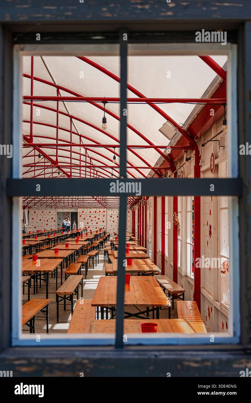 intérieurs d'un bâtiment vu de la fenêtre Banque D'Images