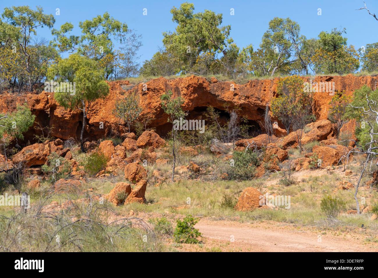 Horsetailer's gorge, Lake Dunn sculpture Trail, Queensland, Australie Banque D'Images