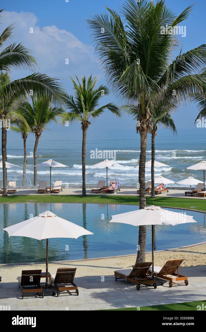 Le merveilleux Hyatt Regency Resort and Spa (Travel + Leisure World’s Best Awards 2025, Top 100 des meilleurs hôtels) au centre du Vietnam, Danang VN Banque D'Images
