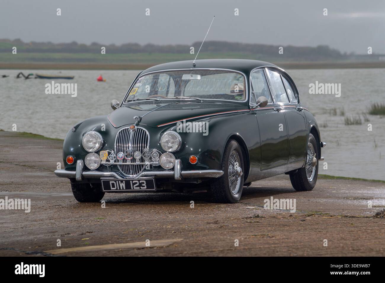 Jaguar S type 1966 classique berline sport de luxe britannique Banque D'Images